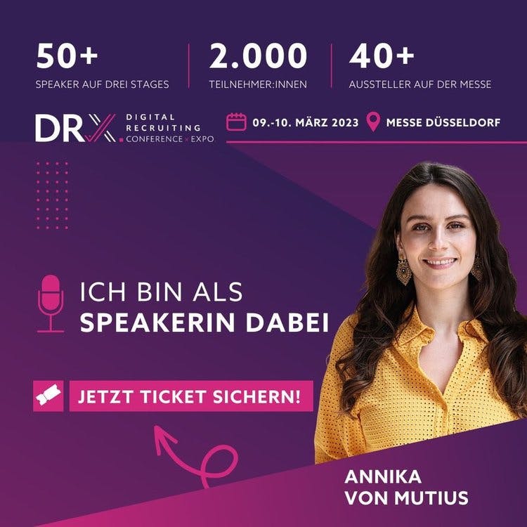 DRX Recruiting Conference & Expo: Als Guest Speaker in Düsseldorf dabei